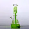 Red Tree Thick Glass Beaker Water Bong Hookahs for Smoking with Dome and Nail Functional Real Images Big Pipes