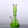 Red Tree Thick Glass Beaker Water Bong Hookahs for Smoking with Dome and Nail Functional Real Images Big Pipes