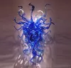 Sea Blue Twists Lampada da parete artistica in vetro soffiato soffiato a mano
