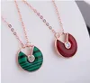 Pure silver plated 18k rose gold white fritillary jade agate pendant female3410245