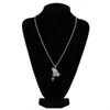 Collier vintage plaqué or 18 carats avec pendentif croix chrétienne, gestes de prière, chaîne torsadée, bijoux en zircone cubique glacée, cadeaux pour hommes et femmes