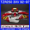 Kit Pour YAMAHA lumière blanc rouge TZR250RR RS TZR250 92 93 94 95 96 97 245HM.25 TZR 250 3XV YPVS TZR 250 1992 1993 1994 1995 1996 1997 Carénage