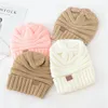 Sell Well Label Knitted Woolen Hat Autumn And Winter Pullover Hat Men Women Outdoor Warm Hats 17 Colors Neutral