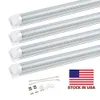 8ft led tube lights V-Shape 8 foot design shop LED lights fixture 4ft 5ft 6ft Cooler Door Freezer lighting plug and play