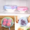 Silicone Stretch Suction Pot Lids 6pcs/set Kitchen Cover Pan Bowl Stopper Lid Durable Fruits Vegetables Storage Lids OOA8064