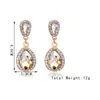 Bling Bling Rhinestone Waterdrop Серьги Женщины Rhinestone Waterdrop Стад Серьги Подарок для Любви Свадебные Украшения, Аксессуары