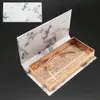 3D норковые Ресницы Упаковка Коробки Ресницы Marble площади Упаковка Пустой Ресницы Box Case Lashes Box Упаковка 12styles RRA3190