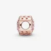 Ny ankomst 100% 925 Sterling Silver Pink Sparkle Flower Charm Fit Original European Charm Armband Smycken Tillbehör292S