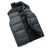 Gilets pour hommes gilet hiver veste sans manches hommes chaud vers le bas gilet sans manches vestes manteau grande taille 4XL222T