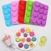 Flower Baking Moulds Different Foral Series Cake Molds 3D Silicon Chocolate Molds Fondant Decorating Tool Pink 122144