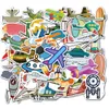 40 PCS Mixed Car Stickers Airplane For Skateboard Laptop Fridge Helmet Stickers Pad Bicycle Bike Motorcycle PS4 Notebook Guitar Pvc Decal