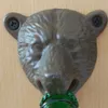 VINTAGE CAST IRON WALL MOUNTED BEER BOTTLE OPENER ANTIQUE OLD STYLE Solid BEAR HEAD Bottle Openers W Screws