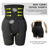 Hombres de talle alto Shapers Boxer Breve adelgazante Body Shaper Shorts Control de barriga Bragas Levantador de glúteos Fajas Fitness Shaping Under324t