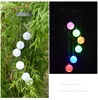 LED Solar Wind Chime Light impermeabile Appeso a spirale Lampada Balls Wind Spinner Chimes Campana Luci Natale Outdoor Home Garden Decor light