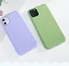 Custodie in TPU in silicone liquido imitato Slim 360 Full Cover PER IPHONE 12 11 pro max XR XS 6 7 8 plus SE 100PCSLOT SIMPLE OPP