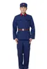 China Vietnam War Vestment Old Style 1965 Kläder Blue Sea Chinese Navy Uniform Dacron Militär Suits Special Labour Protection Overalls