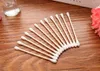 100pcsPack Bamboo Cotton Buds Cotton Swabs Medical Ear Cleaning Wood Sticks Makeup Health Tools Tampons Cotonete3002162