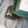 Nordic Resin Green 6-calowy ramka na zdjęcia, liść Ginkgo, europejski retro kreatywny ornament, rękodzieło dekoracji stołu