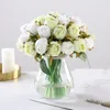 12PCS/Lots Artificial Rose Flowers Wedding Bouquet Silk Rose Flowers For Home Decor Wedding Party Decoration Fake Flower