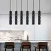 Lâmpada Pingente Luz Dimmable Ilha de Cozinha Cozinha Sala de Loja Bar Counter Decoração Cilindro Tubulação Pingente Luzes Cozinhas