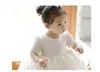 새로운 아기 소녀 드레스 미인 꽃 유아 소녀 파티 Tutu 침례 드레스 플로랄 생일 축하 Christening infantil vestido