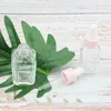 20 ml etherische olie vierkante druppelfles 30 ml helderglazen serumflessen met roze dop voor cosmetica