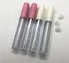 2.5ML Givré Clair Vide Brillant À Lèvres Conteneurs Tube 3ML Couvercle Baume Couvercle Brosse Pointe Applicateur Baguette Bouchons En Caoutchouc pour DIY Lip Rechargeable