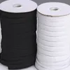 100/200 Yards Elastic Band Flat Rubber Stretch Rope for DIY Face Mouth Mask Crafts 3/5/6/8/12mm Width
