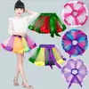 Flickor Tutu Kjolar Princess Ballet Kjol Kids Designer Kläder Baby Rainbow Mini Skirts Stage Dance Wear Pettiskirts Belt Dance Kjol