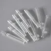 100 stks / doos glas rokende pijp sigarettenvorm roken pijp 78mm heldere glazen pijp roken accessoires gratis verzending