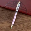 DHL Blank Bling Bling 2-in-1 Slim Crystal Diamond Ballpoint Pens glitter Stylus Touch Pen DIY pens 13 color