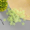 100pcs/Set 3D Luminous Stars Stickers Glow In The Dark Wall Stickers For Kids Room Home Decoration Decal Wallpaper Decorative DBC BH2647