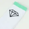 NOUVEAU Haute Qualité Hommes Marque Longues Chaussettes Classique Diamant Skateboard Compression Terry Coton Mâle Casual Basket Meias Livraison Gratuite