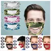 Camouflage Deaf Mute Face Mask Clear Mouth Window Dustproof Mask for Deaf Lip Reading Mouth Mask with Adjustable Ear Loops