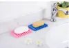 silicone soap dishes Silicon Kitchen Bathroom Flexible Soap Dish Plate Holder Tray Soap box holder KKA6364