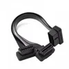 1 IN 2 Converted Cable OBD2 Flat Extension Cable With 16Pin connected 30cm brass wires inside high quality material