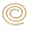 Curb Chains Man Necklaces Jewelry 18K Gold 6mm Men's long Link Chain Classic 18-24inch Figaro Chain Necklace for MEN YS34