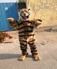 High-quality Real Pictures Deluxe tiger mascot costume animal fur Mascot Cartoon Character Costume Adult Size free shipping