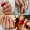 Nagelkunst-Aufkleber, Herbst, gelb, Ahornblatt, Kürbis, Wassertransfer-Aufkleber, Folie, Herbst-Designs, Maniküre-Werkzeuge für Nageldekorationen