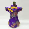 Couvre-bouteilles de noël Cheongsam sacs à vin soie brocart bouteille de vin vêtements Style chinois décoration de la maison