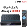 T95 MAX+ Amlogic S905X3 Android 9 TV BOX 4GB 64GB 32GB 2.4G5G wifi 4K 8K 24fps Set TopBox