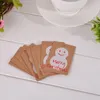 50PCS Multi Style Kraft Paper Tags DIY Crafts Hang Tag Gift Wrapping Supplies Labels For Christmas Favors With Rope