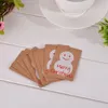 50PCS Multi Style Kraft Paper Tags DIY Crafts Hang Tag Gift Wrapping Supplies Labels For Christmas Favors With Rope