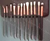 Helt ny 12st set Eyeshadow Makeup Brushes With Bag 2Colors Make Up Borstar Set Professionell Kosmetisk Borste Ögonskugga Läppborste Drop Ship