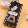 50PCS Romantic Wedding Favors La Tour Eiffel Chrome Paris Tower Bottle Openers with Gift Box Packaging Bridal Shower Party Decoration Supplies