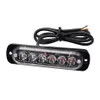 Luz de advertencia de emergencia estroboscópica de 6 LED para coche, camión, SUV, motocicleta, luz estroboscópica de advertencia lateral, luz intermitente de 12V-24V