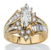 Nuovo Fashion 18K Gold Ring Luxury Oval 925 Silver Diamond Jewelry Anniversary Proposta Regalo