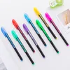 16 PCs/Desenho Criativo Design Criativo Pen Pen Galk Highlighter Korean Stationery Office School Art Supplies Supplies Novty Gift