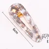 2019 Nowy Korea Waterdrop Akrylowe Trójkąt Szpurcowy Sztuką Vintage Dziewczyna Kobiety Hair Klipsy Geometryczne Snap Barrette Hairpin