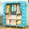 Armoire en tissu en tissu non tissé placard portable pliant pliant à cargaison imperméable de rangement armoire de rangement meuble T2001492485